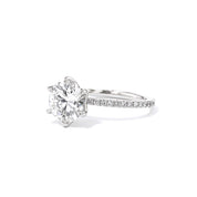 1.4mm Caraline Round Engagement Rings Princess Bride Diamonds