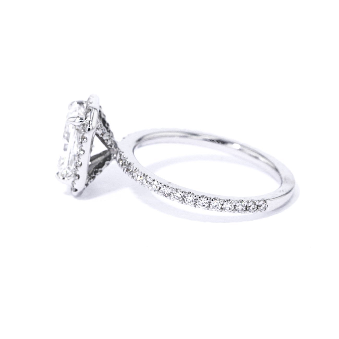 1.6mm Angela Radiant Engagement Rings Princess Bride Diamonds