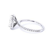 1.6mm Angela Radiant Engagement Rings Princess Bride Diamonds