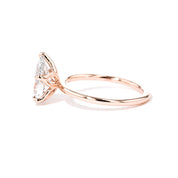 1.6mm Caraline Pear High Polish Engagement Rings Princess Bride Diamonds