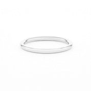 1.6mm High Polish Band Rings Princess Bride Diamonds
