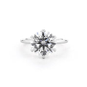 1.6mm Juliette Round High Polish Engagement Rings Princess Bride Diamonds