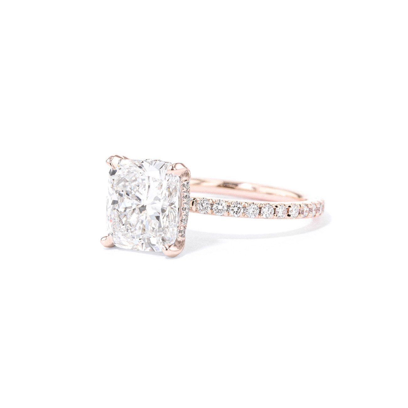 1.6mm Kayla Cushion Engagement Rings Princess Bride Diamonds