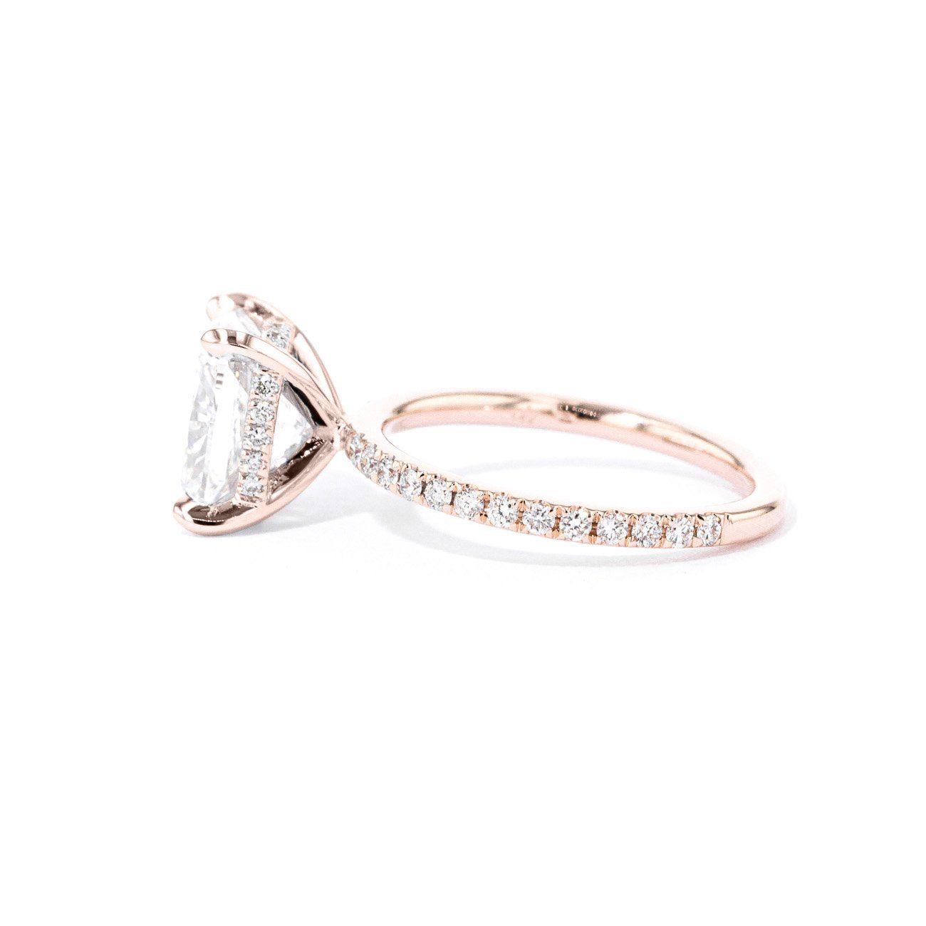 1.6mm Kayla Cushion Engagement Rings Princess Bride Diamonds