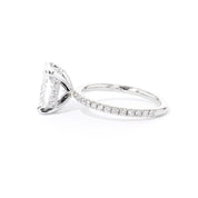 1.6mm Kayla Cushion Engagement Rings Princess Bride Diamonds