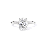 1.6mm Kayla Oval High Polish Engagement Rings Princess Bride Diamonds 3 14K White Gold