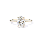 1.6mm Kayla Oval High Polish Engagement Rings Princess Bride Diamonds 3 14K Yellow Gold
