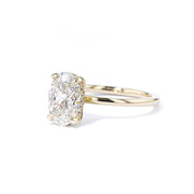 1.6mm Kayla Oval High Polish Engagement Rings Princess Bride Diamonds