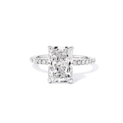 1.6mm Kayla Radiant Engagement Rings Princess Bride Diamonds
