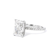 1.6mm Kayla Radiant Engagement Rings Princess Bride Diamonds
