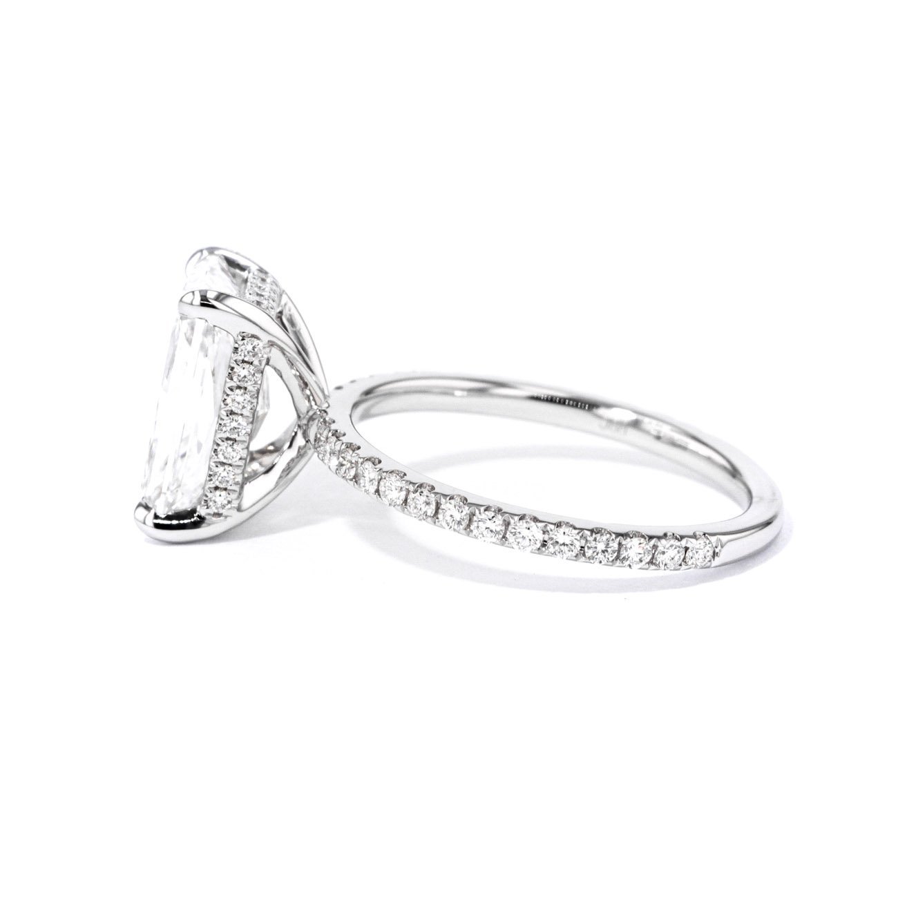 1.6mm Kayla Radiant Engagement Rings Princess Bride Diamonds