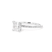 1.6mm Leah Cushion Engagement Rings Princess Bride Diamonds