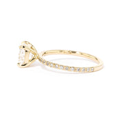 1.6mm Leah Cushion Engagement Rings Princess Bride Diamonds