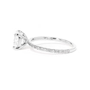 1.6mm Leah Cushion Engagement Rings Princess Bride Diamonds