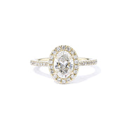 1.6mm Lynn Oval Engagement Rings Princess Bride Diamonds 3 14K Yellow Gold