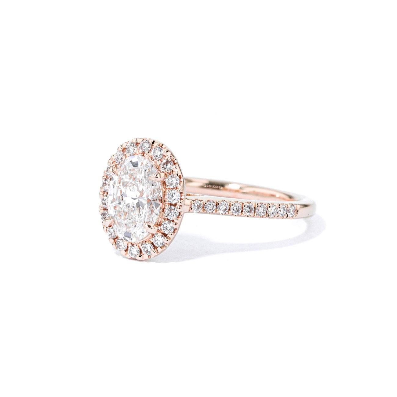 1.6mm Lynn Oval Engagement Rings Princess Bride Diamonds