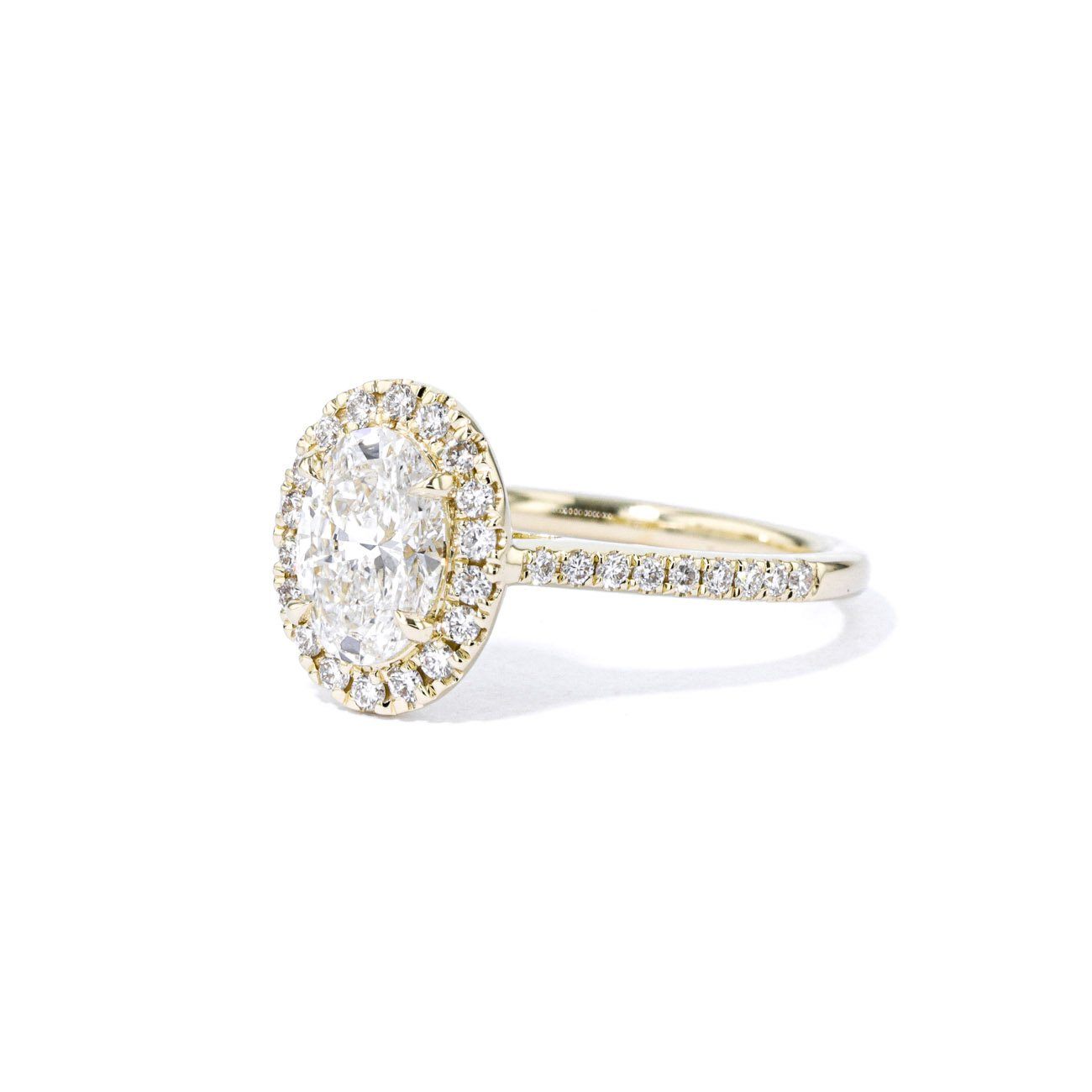 1.6mm Lynn Oval Engagement Rings Princess Bride Diamonds