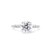 1.6mm Michelle Round Engagement Rings Princess Bride Diamonds