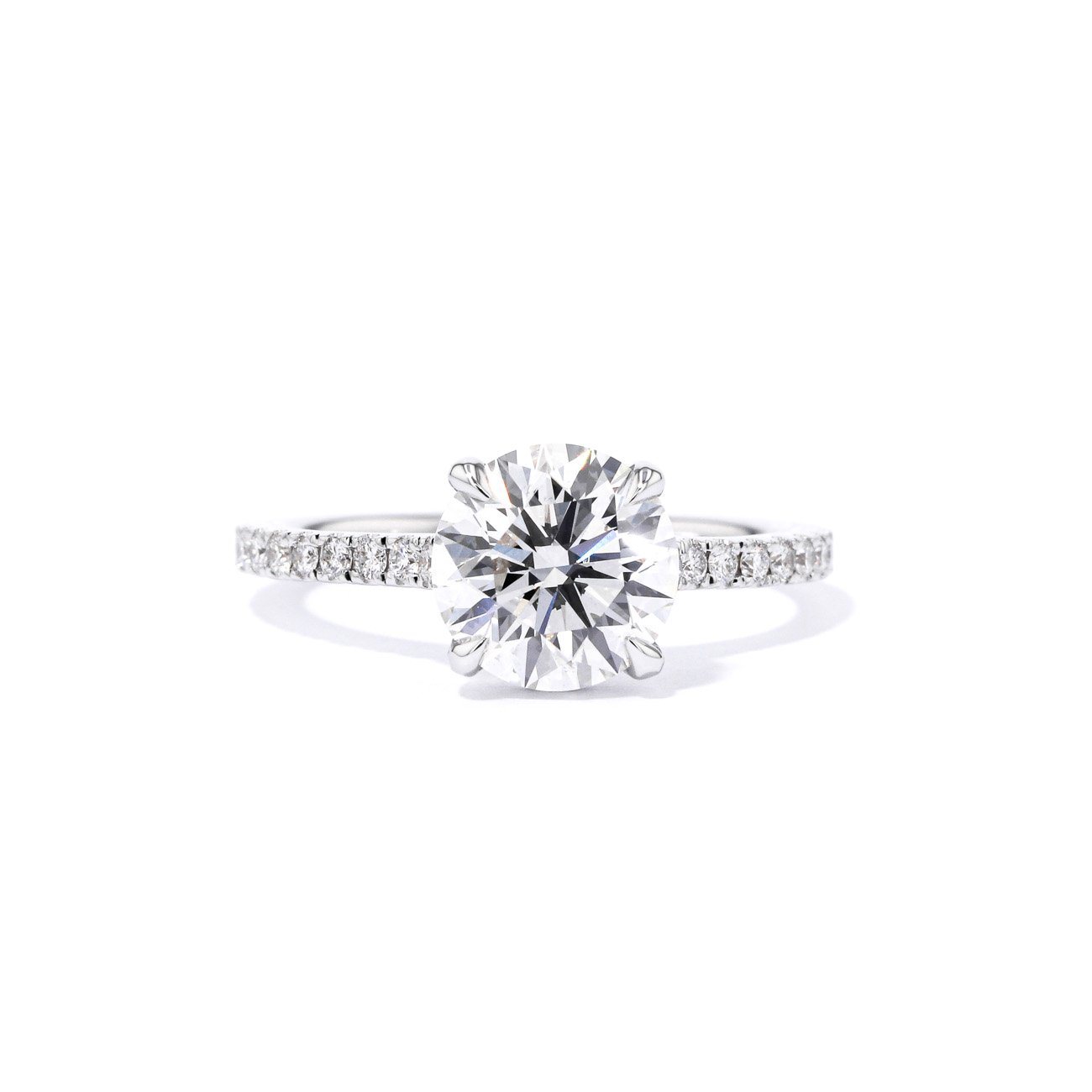 1.6mm Michelle Round Engagement Rings Princess Bride Diamonds