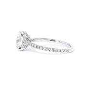 1.6mm Michelle Round Engagement Rings Princess Bride Diamonds