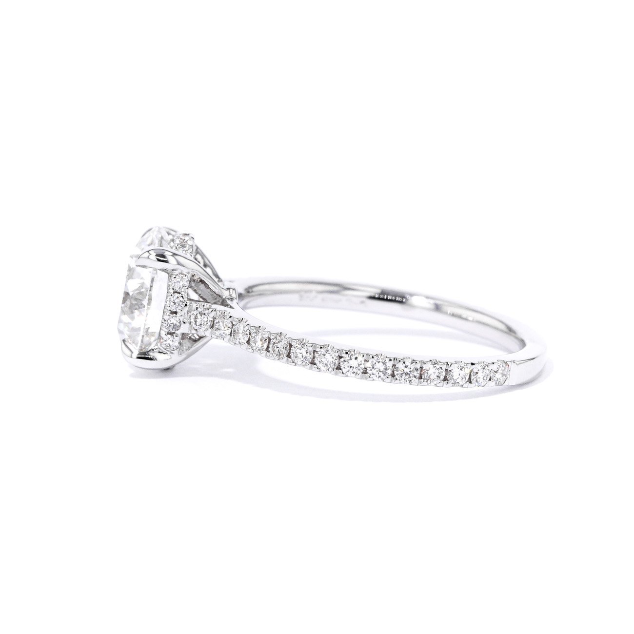 1.6mm Michelle Round Engagement Rings Princess Bride Diamonds