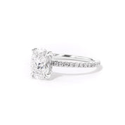1.6mm Samantha Oval Engagement Rings Princess Bride Diamonds