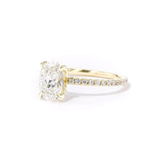 1.6mm Samantha Oval Engagement Rings Princess Bride Diamonds