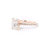1.6mm Samantha Oval Engagement Rings Princess Bride Diamonds