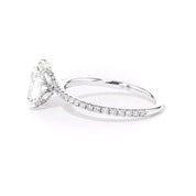 1.6mm Samantha Oval Engagement Rings Princess Bride Diamonds