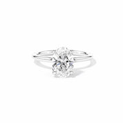 1.6mm Samantha Oval High Polish Engagement Rings Princess Bride Diamonds 3 14K White Gold