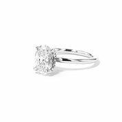 1.6mm Samantha Oval High Polish Engagement Rings Princess Bride Diamonds
