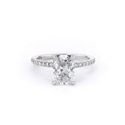 1.6mm Shelby Radiant Engagement Rings Princess Bride Diamonds 3 14K White Gold