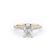 1.6mm Shelby Radiant Engagement Rings Princess Bride Diamonds 3 14K Yellow Gold