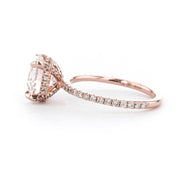 1.6mm Shelby Round Engagement Rings Princess Bride Diamonds