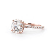 1.6mm Shelby Round Engagement Rings Princess Bride Diamonds