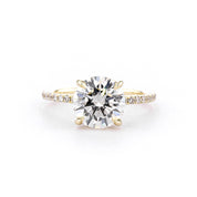 1.6mm Shelby Round Engagement Rings Princess Bride Diamonds