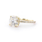 1.6mm Shelby Round Engagement Rings Princess Bride Diamonds