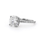 1.6mm Shelby Round Engagement Rings Princess Bride Diamonds