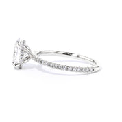 1.6mm Stephanie Oval Engagement Rings Princess Bride Diamonds
