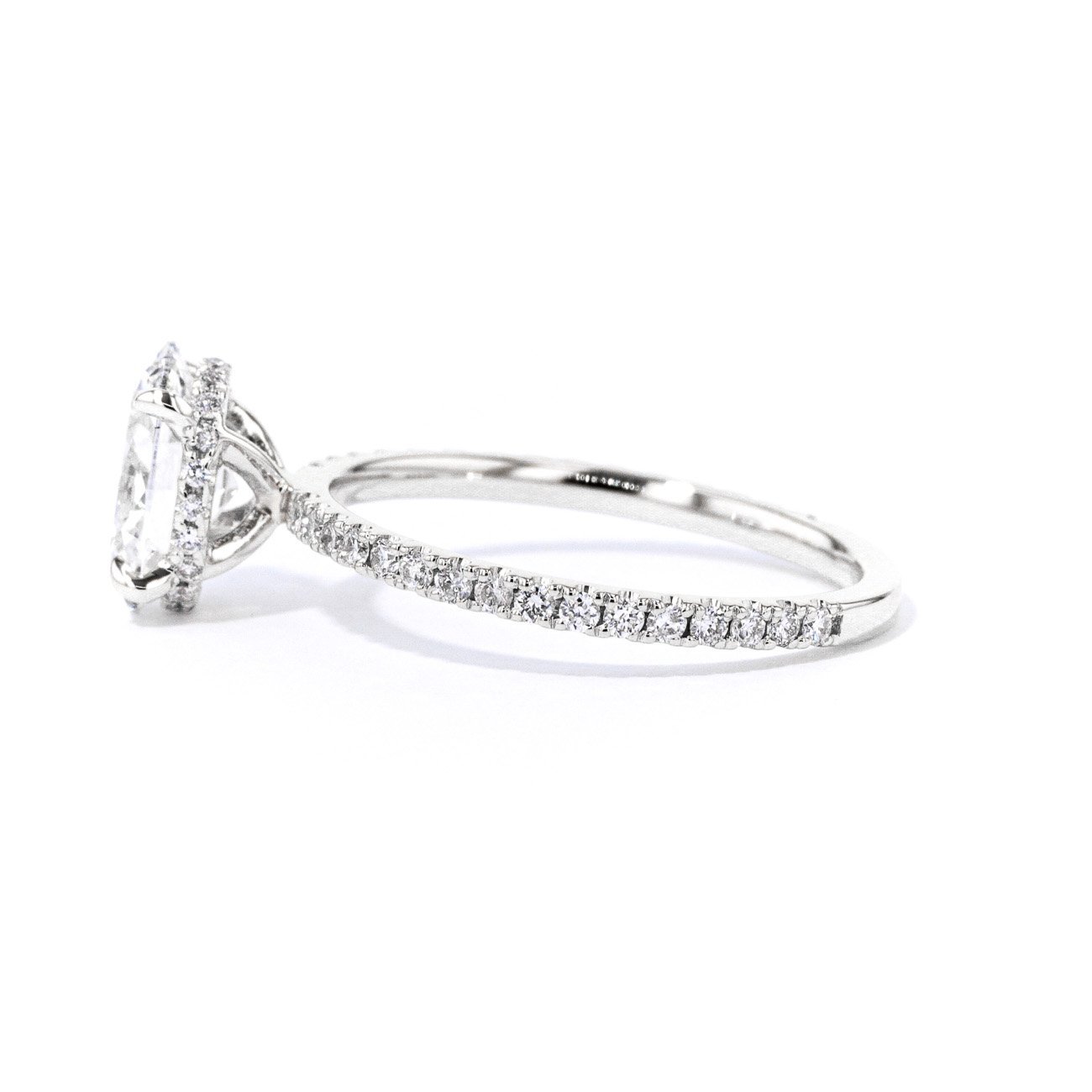 1.6mm Stephanie Oval Engagement Rings Princess Bride Diamonds