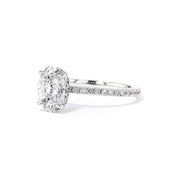 1.6mm Stephanie Oval Engagement Rings Princess Bride Diamonds