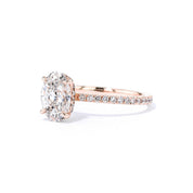 1.6mm Stephanie Oval Engagement Rings Princess Bride Diamonds
