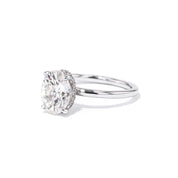 1.6mm Stephanie Oval High Polish Engagement Rings Princess Bride Diamonds