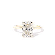 1.6mm Stephanie Radiant High Polish Engagement Rings Princess Bride Diamonds 3 14K Yellow Gold