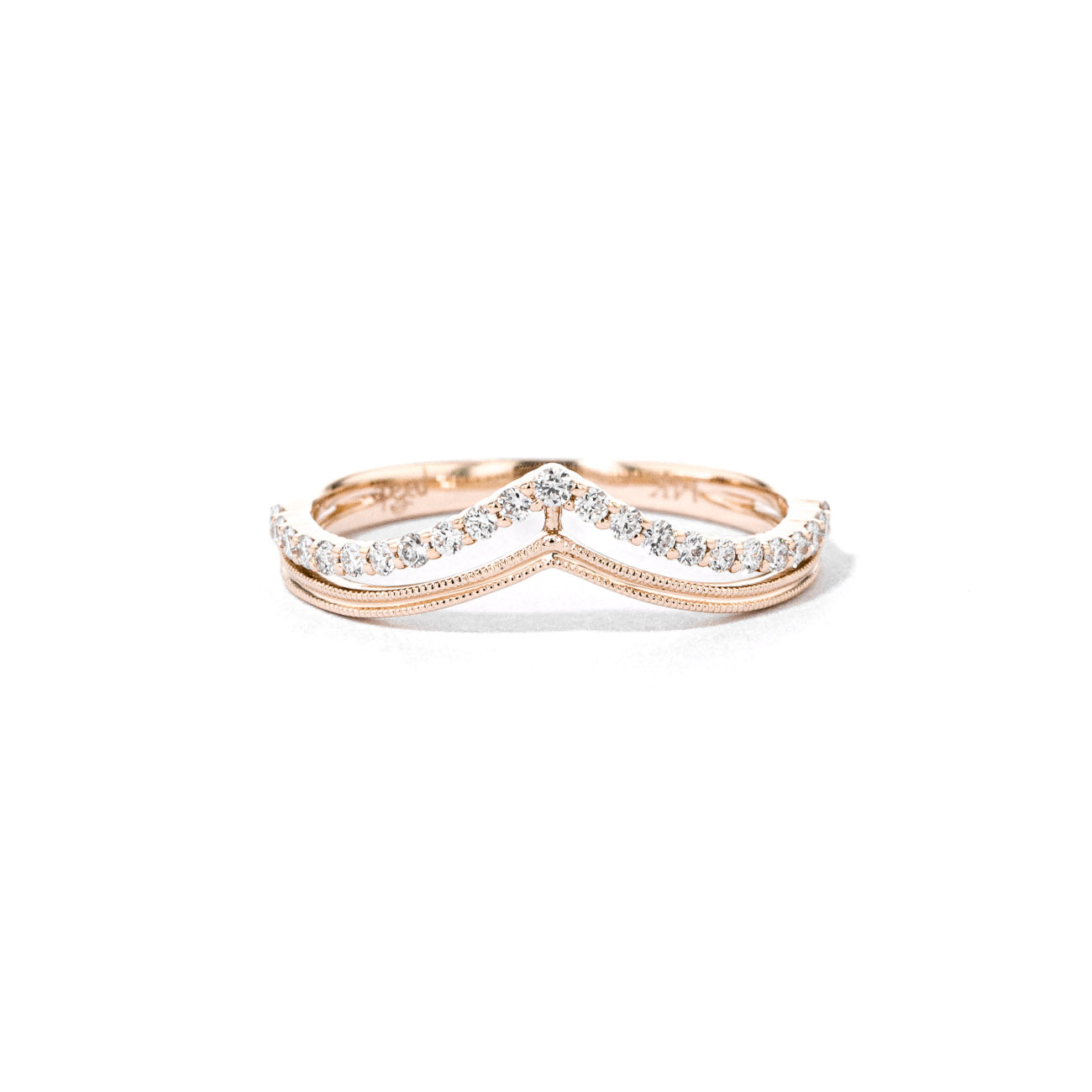 1.8mm Demi Ring Rings Parade Design 3 14K Rose Gold