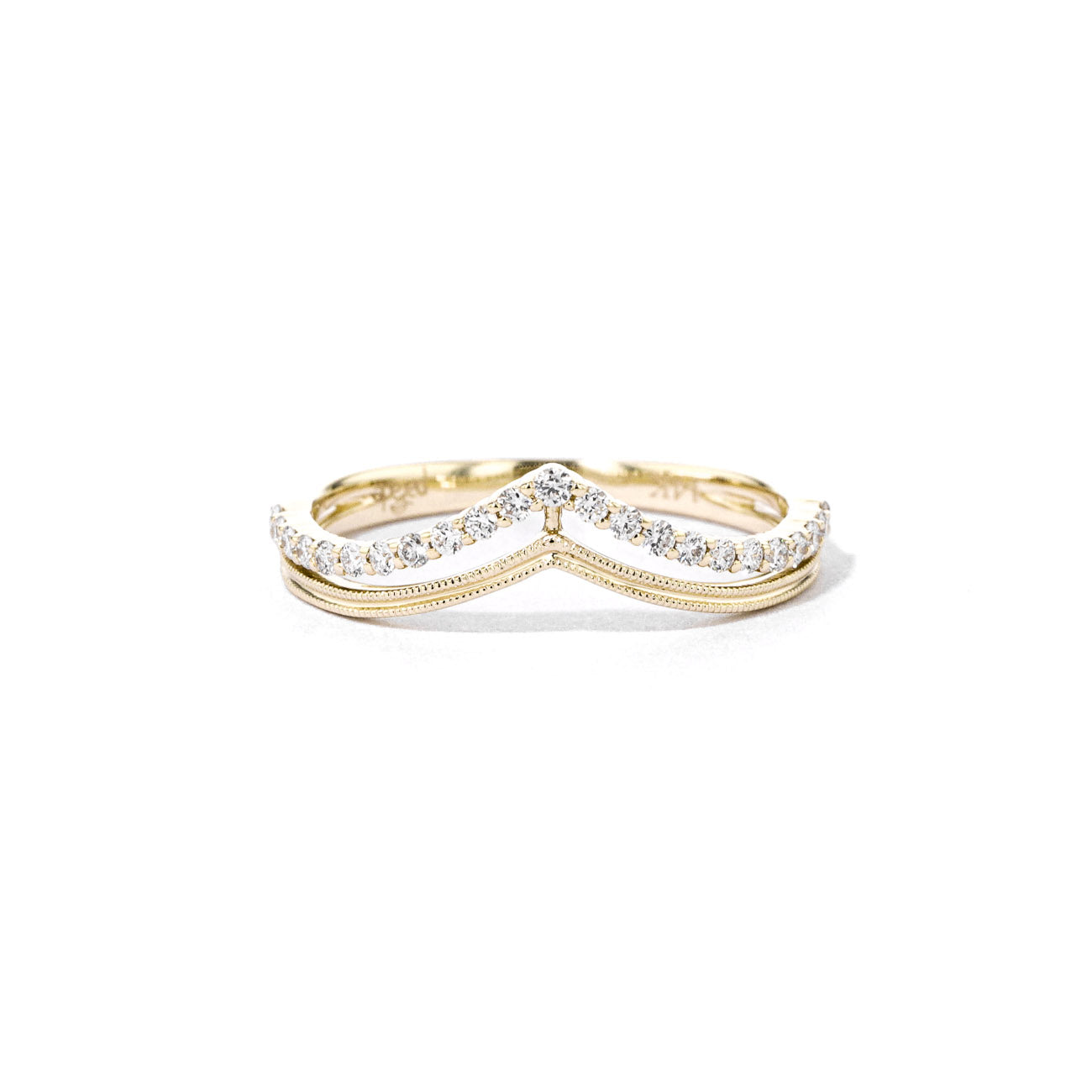 1.8mm Demi Ring Rings Parade Design 3 14K Yellow Gold