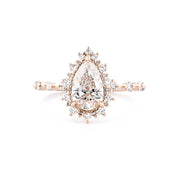 1.8mm Kaia Pear Engagement Rings Princess Bride Diamonds