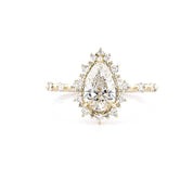 1.8mm Kaia Pear Engagement Rings Princess Bride Diamonds