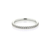 1.8mm Pavé Diamond Ring Ring Princess Bride Diamonds 3 14K White Gold