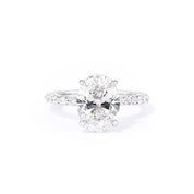 1.8mm Sabrina Oval Engagement Rings Princess Bride Diamonds